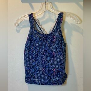 Land End girls tankini swim top size large 10-12